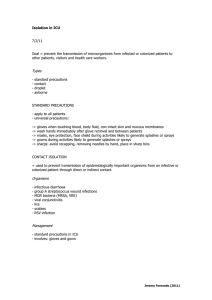 Isolation in ICU