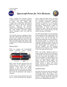 NASA Fact Sheet - New Horizons - The Johns Hopkins University