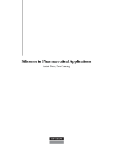 Dow Corning Silicones in Pharmaceutical Applications