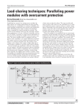 Load-sharing techniques: Paralleling power modules with