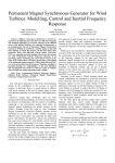 Permanent magnet synchronous generator for wind turbines