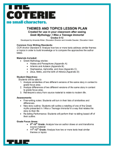 themes and topics lesson plan