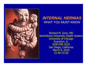 INTERNAL HERNIAS