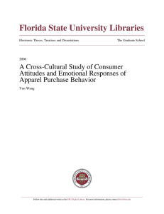 A Cross-Cultural Study of Consumer Attitudes and