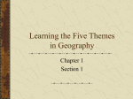 Learning the Five Themes in Geography