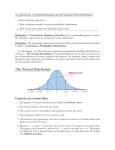 The Normal Distribution