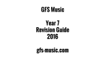 GFS Music Year 7 Revision Guide 2016 gfs