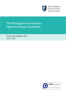 The Management of Ovarian Hyperstimulation Syndrome