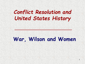 War, Wilson, and Women, Mr. David Trevaskis