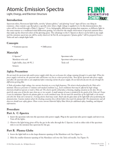 Atomic Emission Spectra