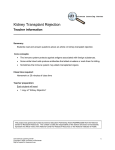 Kidney Transplant Rejection - URMC