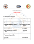 COURSE SPECIFICATION (Clinical Oncology) Faculty of Medicine