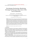 Developing Destination Marketing Strategy for Success (The