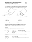 1.6 Exploring the Pythagorean Theorem Notes