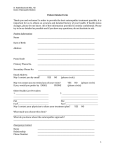 Patient Intake Form - Health and the City