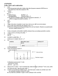 Acids, bases and combustion