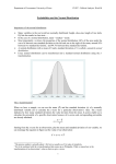 Probabilities and the Normal Distribution