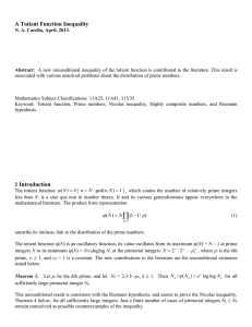 A Totient Function Inequality