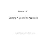 Vectors: A Geometric Approach