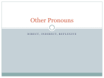 Other Pronouns
