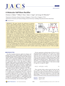A Molecular Half-Wave Rectifier - Whitesides Group