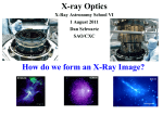 X-ray Optics How do we form an X