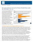 Preventive Services Covered by Private Health Plans under the