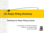 UIL Ready Writing Workshop
