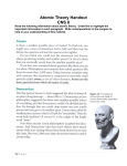 Atomic Theory Handout CNS 8