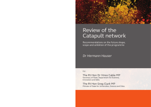 Hauser Report | Review of the Catapult network