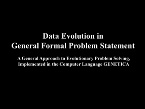 evolutionary computation