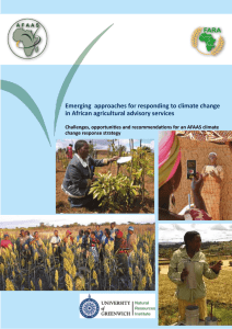Emerging approaches for responding to climate change in African