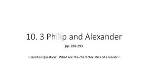 10. 3 Philip and Alexander