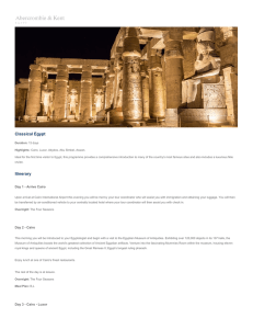 Classical Egypt Itinerary