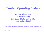 Trusted Operating Systems