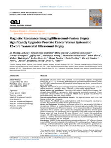 Magnetic Resonance Imaging/Ultrasound–Fusion Biopsy