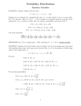 Probability Distributions