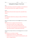 Study guide for Forces and Motion Test Chapter 2