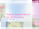 Role of Government in the US Economy