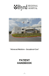 patient handbook - Byrd Regional Hospital
