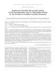 Randomized Controlled Trial and Meta-analysis of Oral