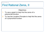 5.6: Find Rational Zeros, II