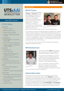 NEWSLETTER - University of Technology Sydney