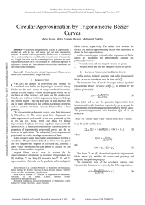 Circular Approximation by Trigonometric Bézier Curves