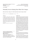 Minimally Invasive Beating Heart Mitral Valve Surgery