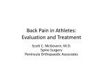 Back Pain in Athletes: Evaluation and Treatment