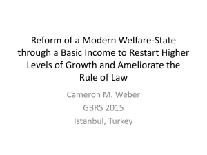 Reform of a Modern Welfare-State through a Basic Income to Re