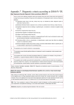 Appendix 7. Diagnostic criteria according to DSM-IV-TR