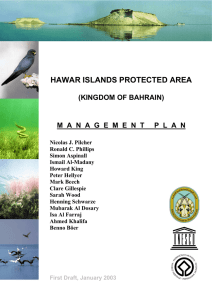Hawar Island Protected Area - Management Plan