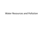Water Resources and Pollution